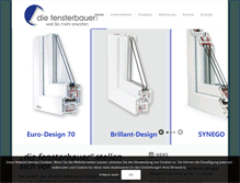 Tablet Screenshot of die-fensterbauer.com